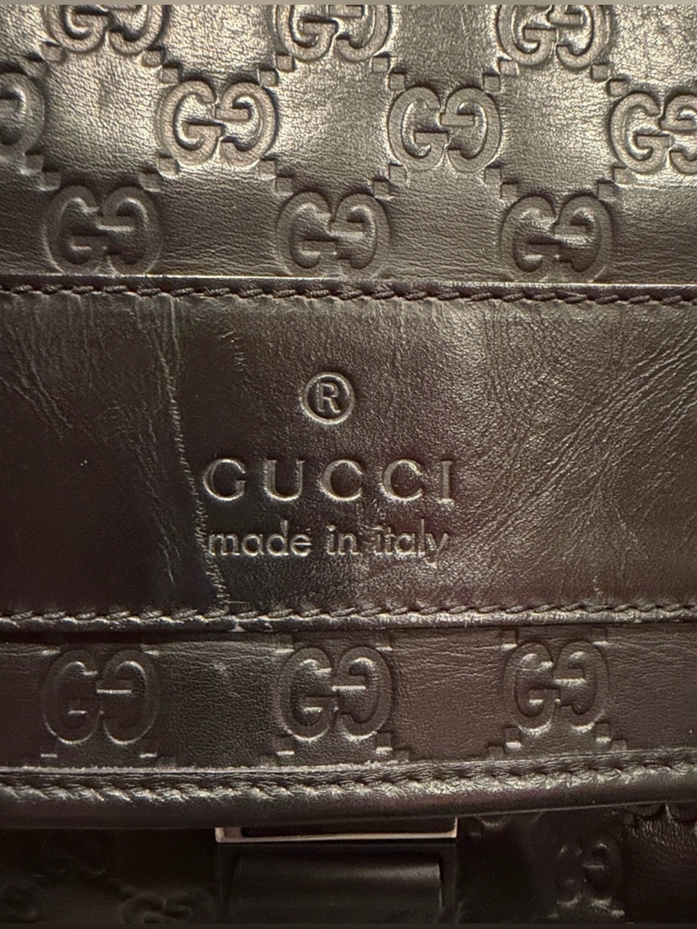 Gucci Black Messenger Bag with Gucci Wallet and Gucci Box!! - Picture 9 of 14